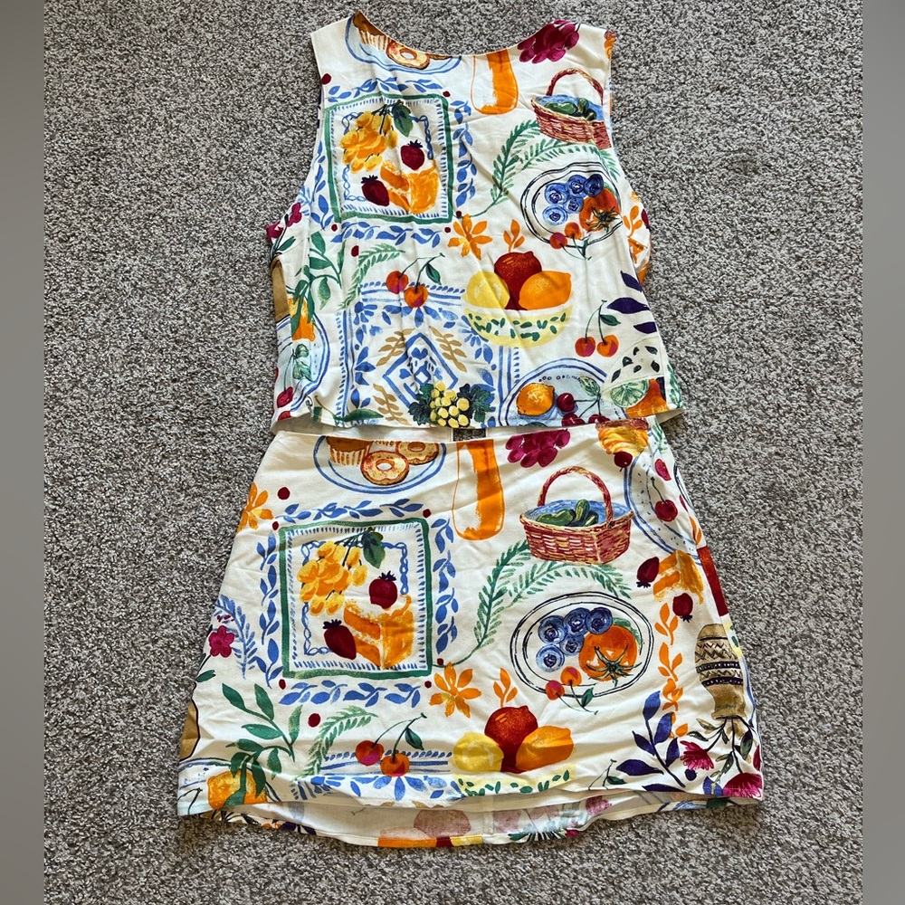 Art deco top and skirt
